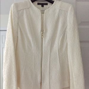 Cream colored 2 piece lace suit